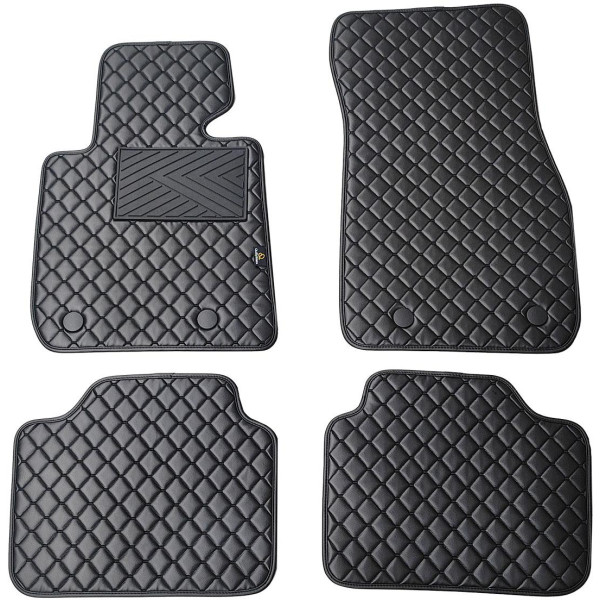 Ekonahast matid QuiltyMats BMW 3 ser. alates 2019a. (G20/G21) (Must / mustad õmblused)
