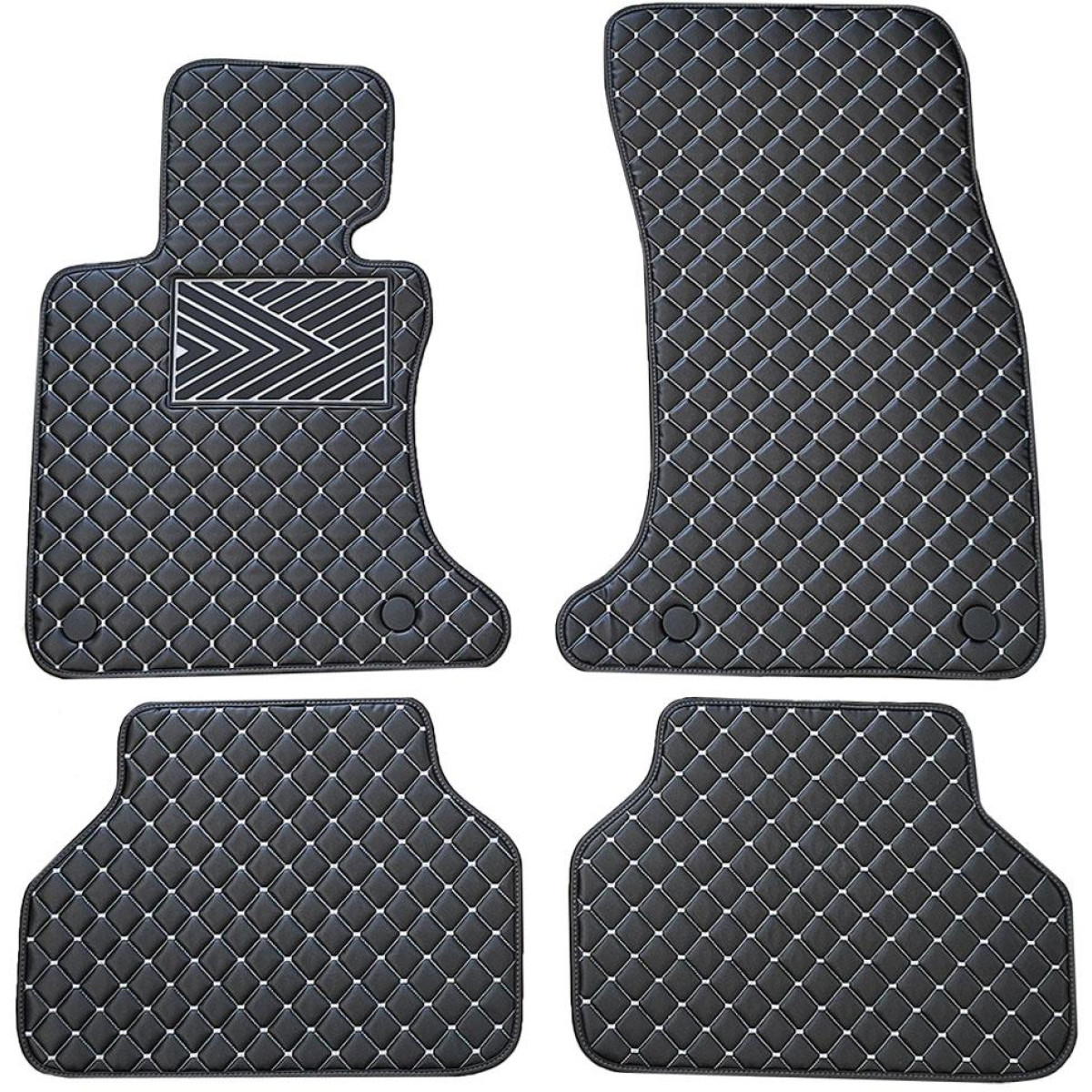 Ekonahast matid QuiltyMats BMW 5 ser. 2004-2010a. (E60/E61) (Must / hallid õmblused)