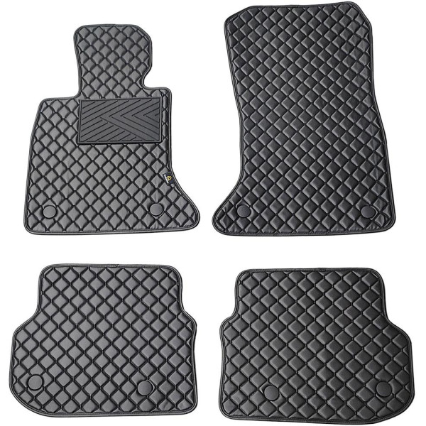 Ekonahast matid QuiltyMats BMW 5 ser. 2014-2017a. (F10) (Must / mustad õmblused)