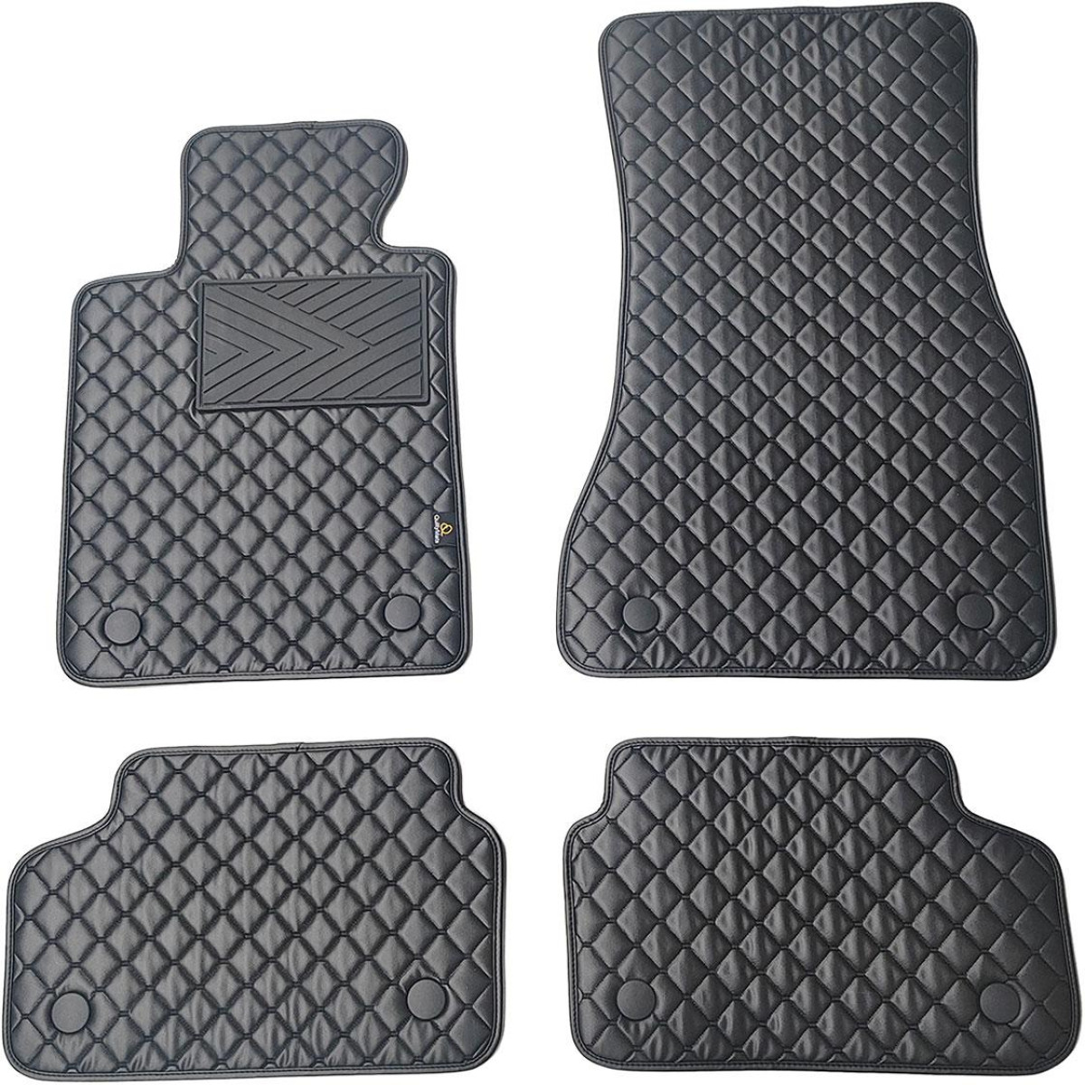 Ekonahast matid QuiltyMats BMW 5 ser. 2016-2023a. (G30/G31) (Must / mustad õmblused)