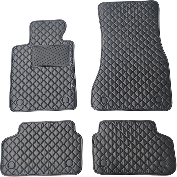 Ekonahast matid QuiltyMats BMW 5 ser. 2016-2023a. (G30/G31) (Must / mustad õmblused)