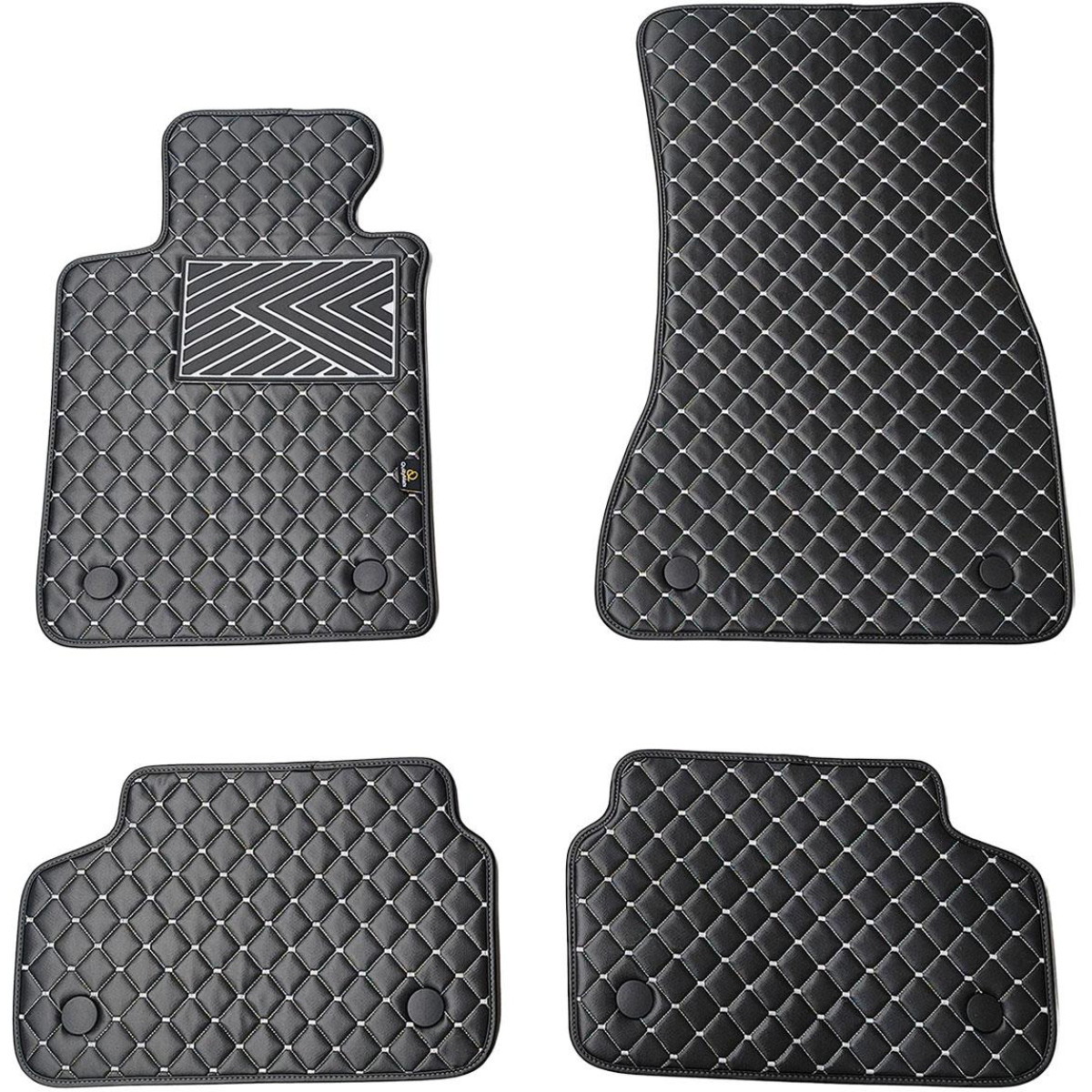 Ekonahast matid QuiltyMats BMW 5 ser. 2016-2023a. (G30/G31) (Must / hallid õmblused)