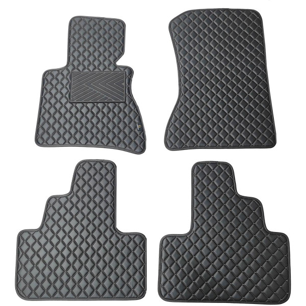 Ekonahast matid QuiltyMats BMW X3 2003-2010a. (E83) (Must / mustad õmblused)