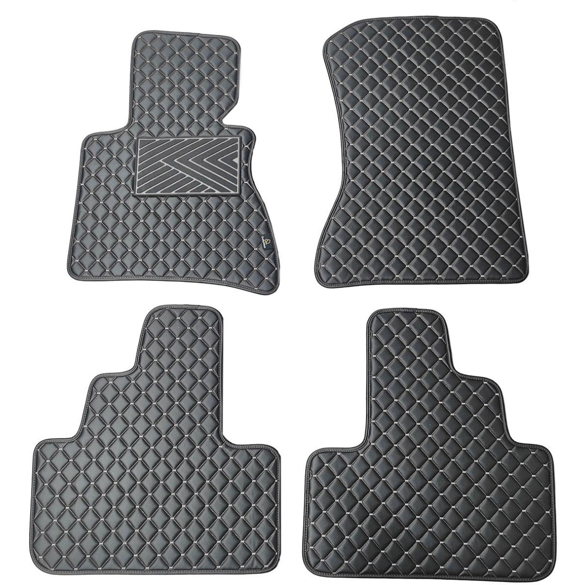 Ekonahast matid QuiltyMats BMW X3 2003-2010a. (E83) (Must / hallid õmblused)