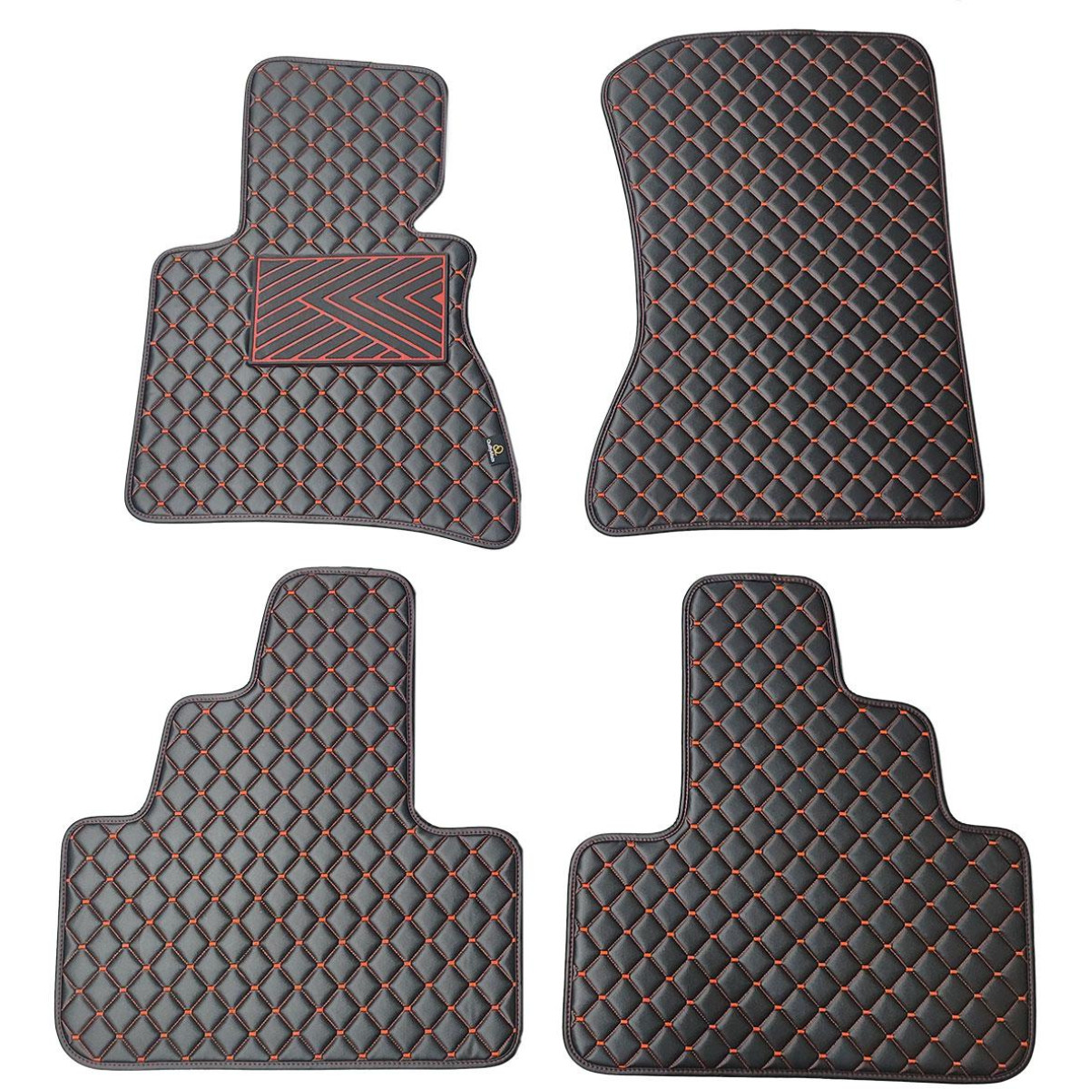 Ekonahast matid QuiltyMats BMW X3 2003-2010a. (E83) (Must / punased õmblused)