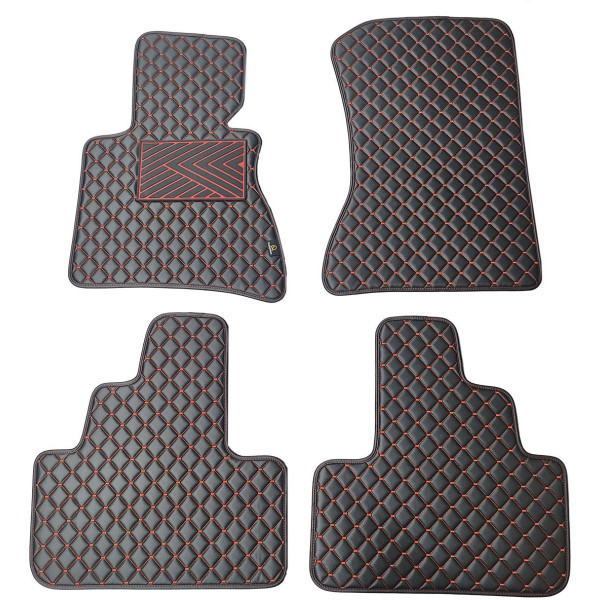 Ekonahast matid QuiltyMats BMW X3 2003-2010a. (E83) (Must / punased õmblused)