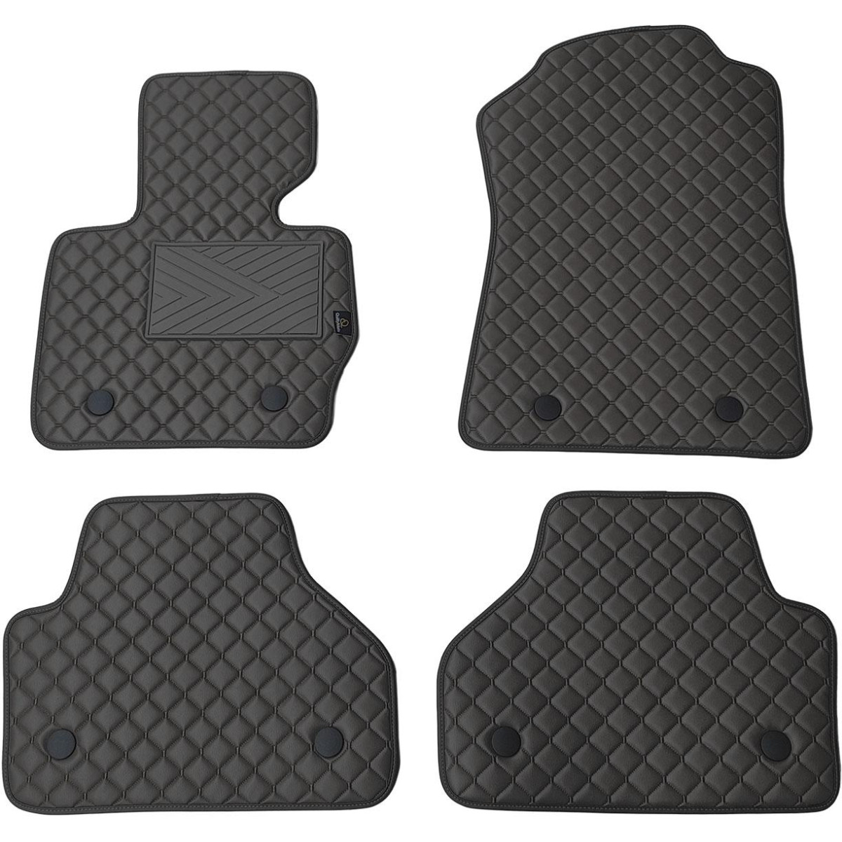 Ekonahast matid QuiltyMats BMW X4 2014-2018a. (F26) (Must / mustad õmblused)