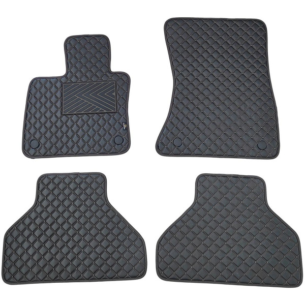 Ekonahast matid QuiltyMats BMW X5 2007-2013a. (E70) (Must / mustad õmblused)
