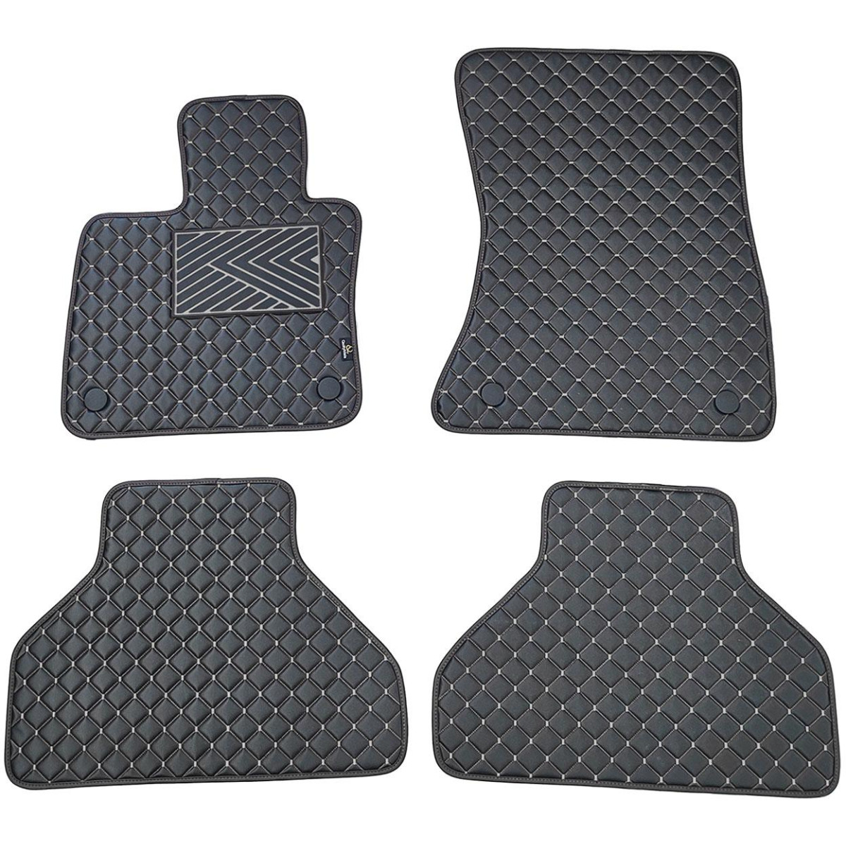 Ekonahast matid QuiltyMats BMW X5 2007-2013a. (E70) (Must / hallid õmblused)