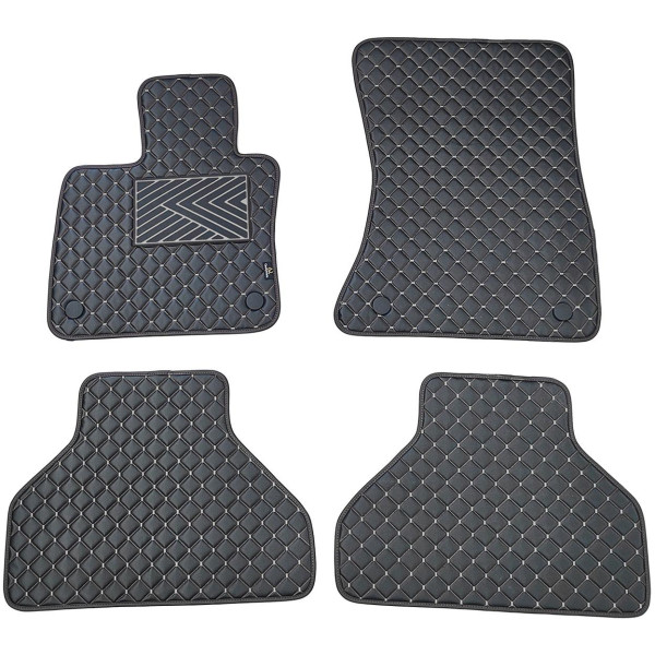 Ekonahast matid QuiltyMats BMW X5 2007-2013a. (E70) (Must / hallid õmblused)