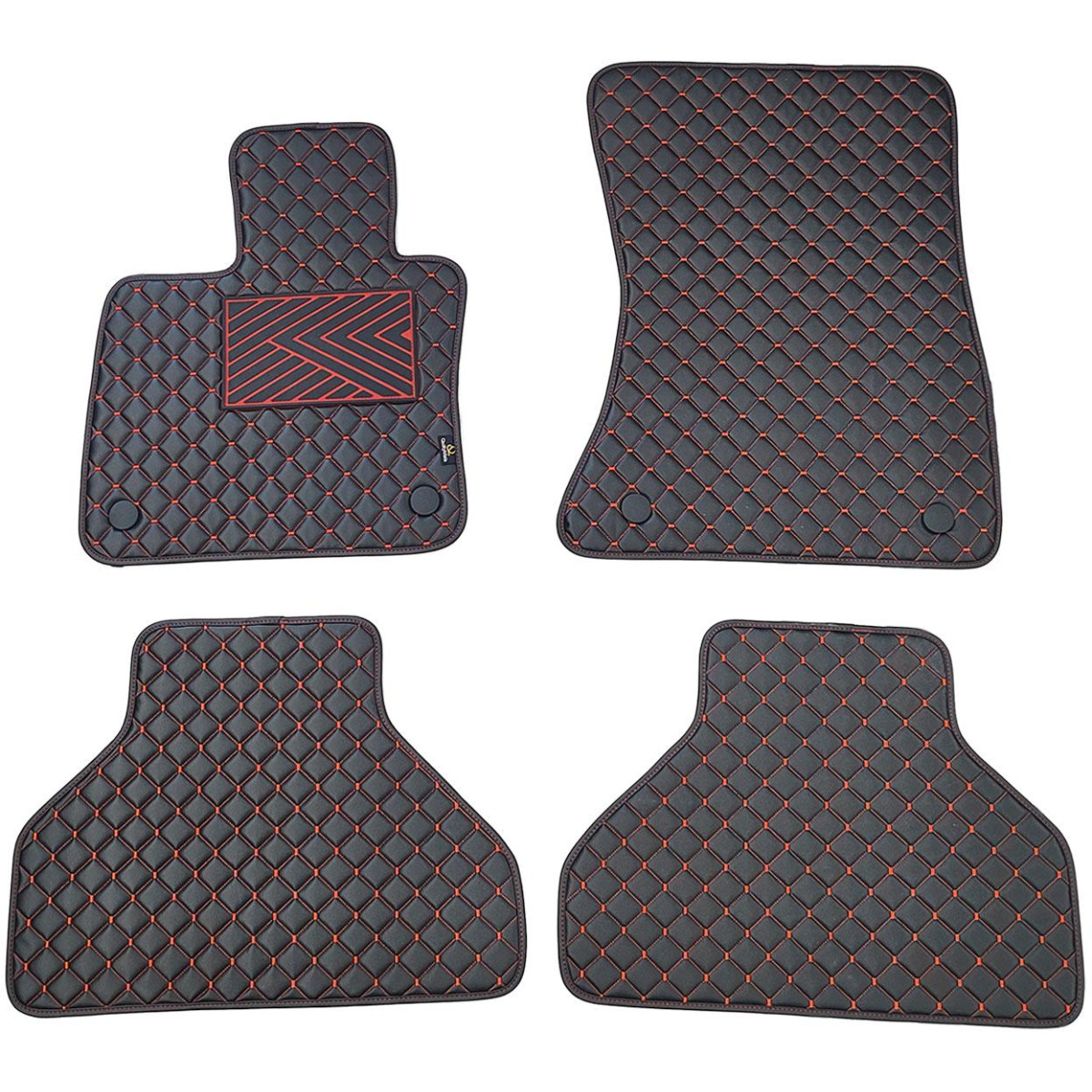 Ekonahast matid QuiltyMats BMW X5 2007-2013a. (E70) (Must / punased õmblused)