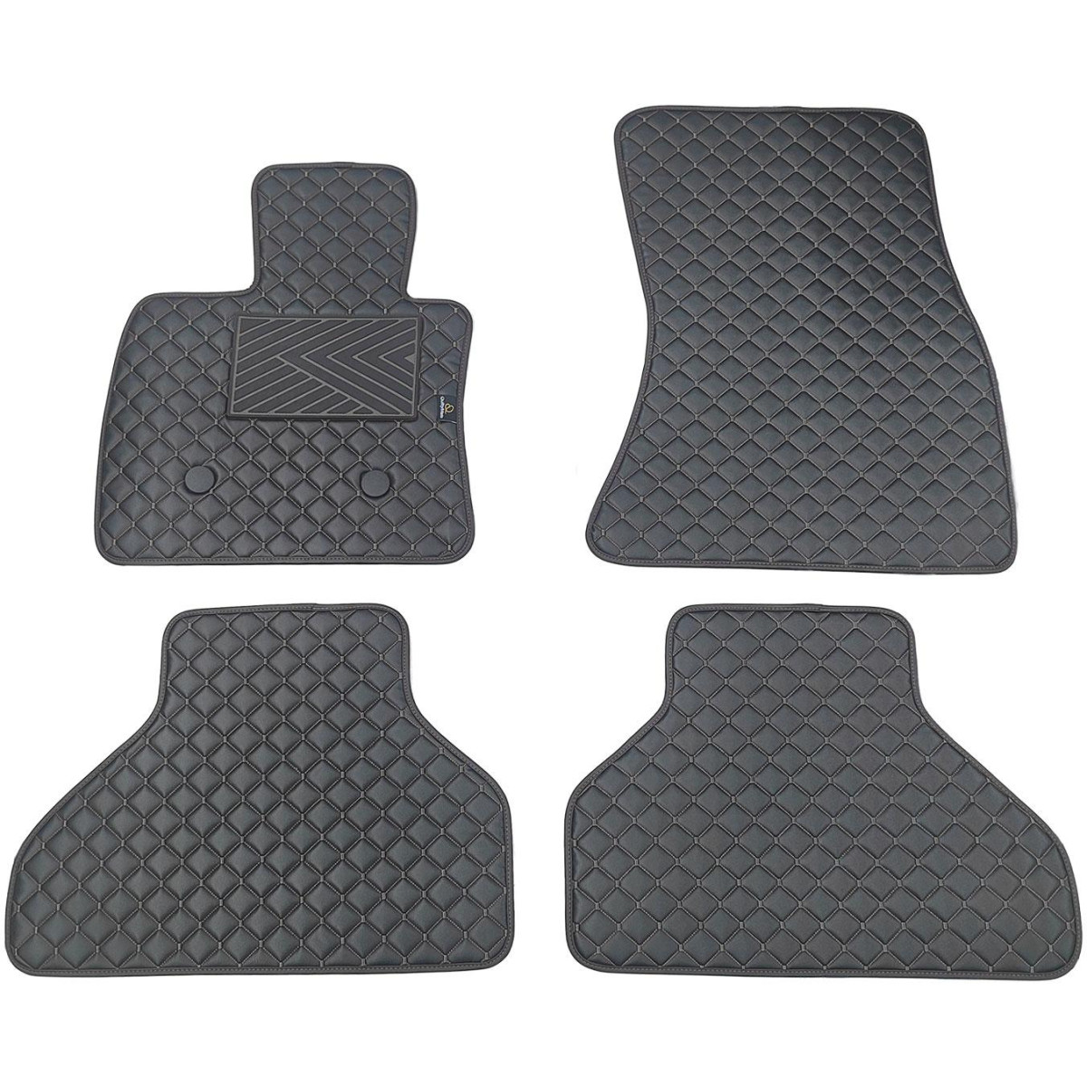 Ekonahast matid QuiltyMats BMW X5 2013-2018a. (F15) (Must / mustad õmblused)