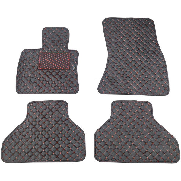 Ekonahast matid QuiltyMats BMW X5 2013-2018a. (F15) (Must / punased õmblused)
