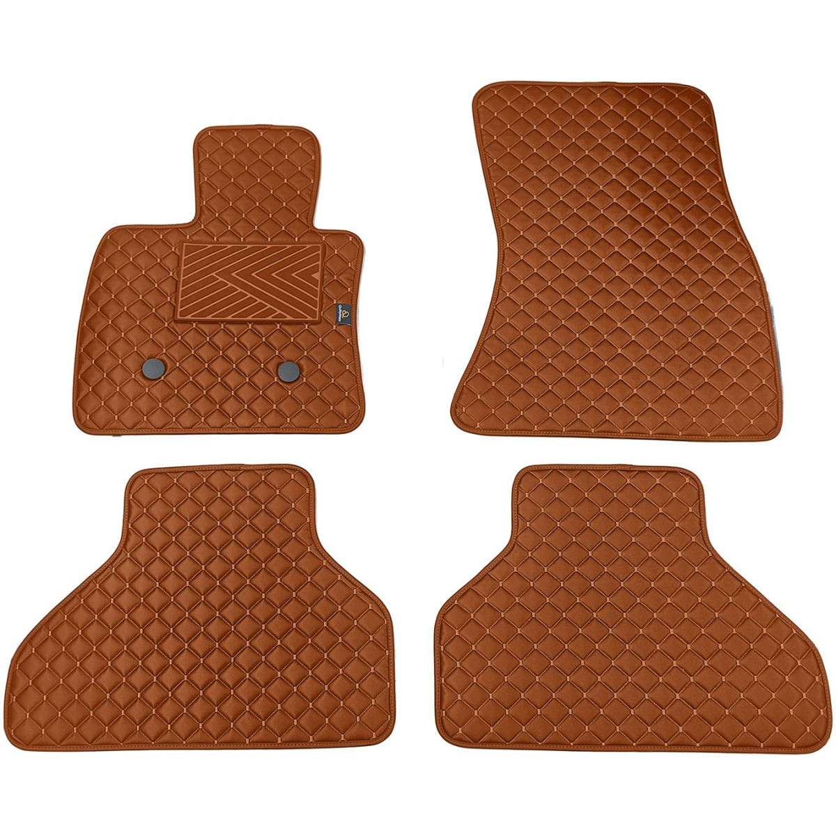 Ekonahast matid QuiltyMats BMW X5 2013-2018a. (F15) (Pruun / pruunid õmblused)