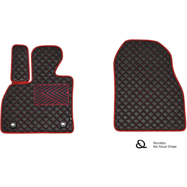 Ekonahast matid QuiltyMats BMW Z4 2009-2016a. (E89) (Must / punased õmblused)