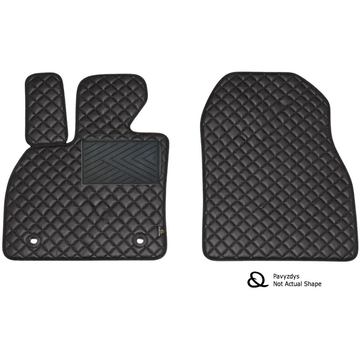 Ekonahast matid QuiltyMats BMW Z4 2009-2016a. (E89) (Must / mustad õmblused)