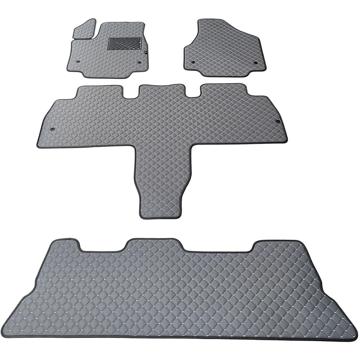 Ekonahast matid QuiltyMats CHRYSLER PACIFICA alates 2021a. (I, II ja III eilės, Hibridas) (Hall / hallid õmblused)