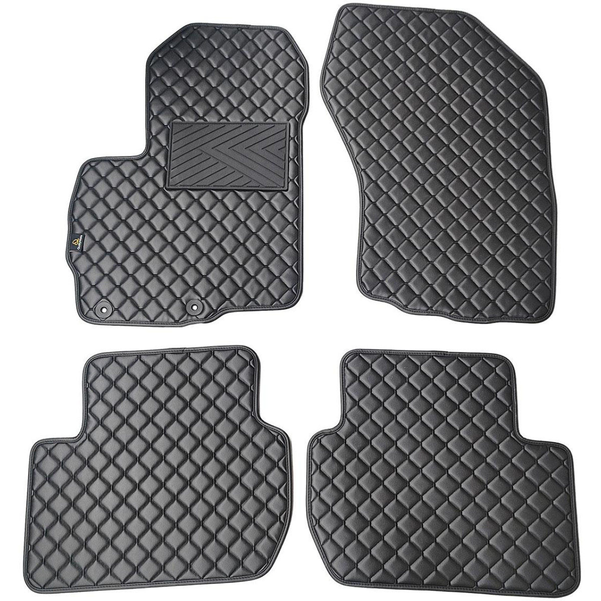 Ekonahast matid QuiltyMats CITROEN C-CROSSER 2007-2012a. (Must / mustad õmblused)