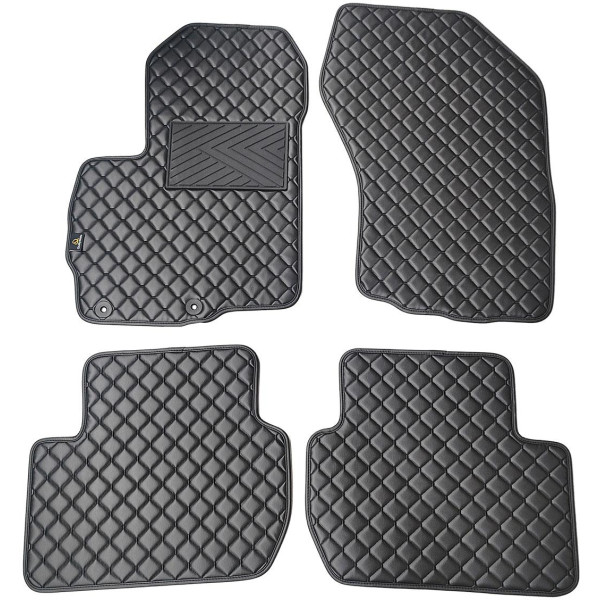Ekonahast matid QuiltyMats CITROEN C-CROSSER 2007-2012a. (Must / mustad õmblused)