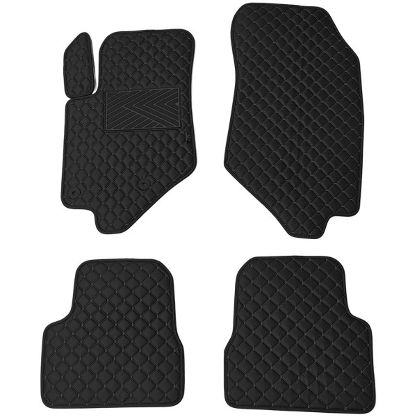 Ekonahast matid QuiltyMats CITROEN DS3 CROSSBACK 2018-2022a. (Must / mustad õmblused)