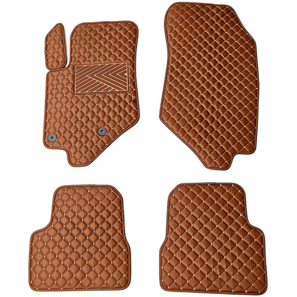 Ekonahast matid QuiltyMats CITROEN DS3 CROSSBACK 2018-2022a. (Pruun / pruunid õmblused)