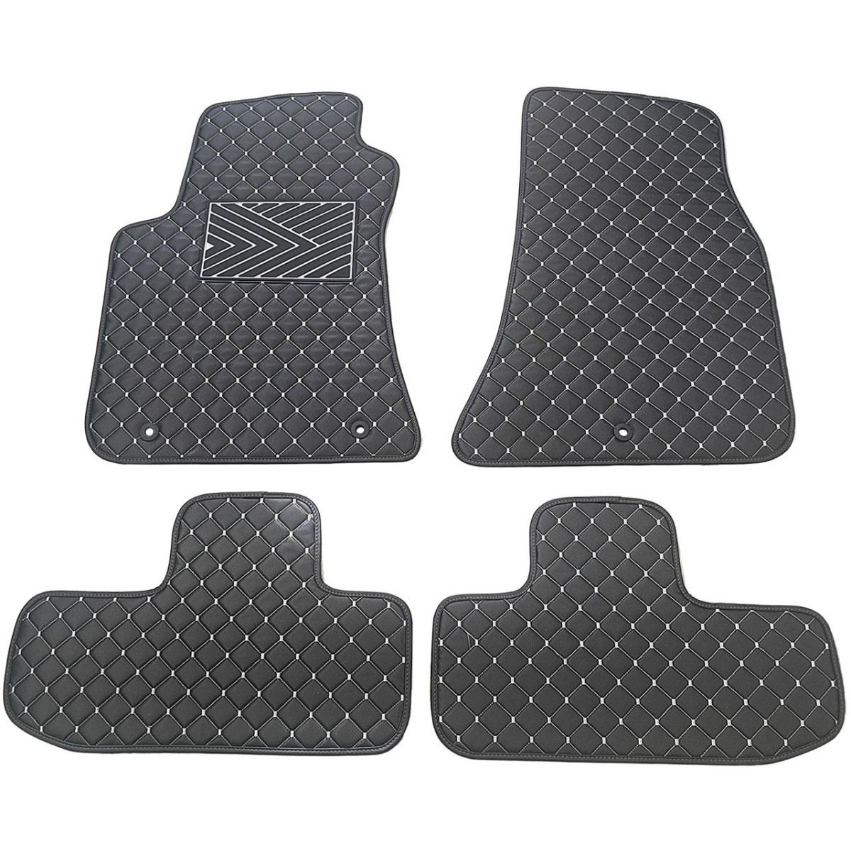 Ekonahast matid QuiltyMats DODGE CHALLENGER 2008-2023a. (Must / hallid õmblused)