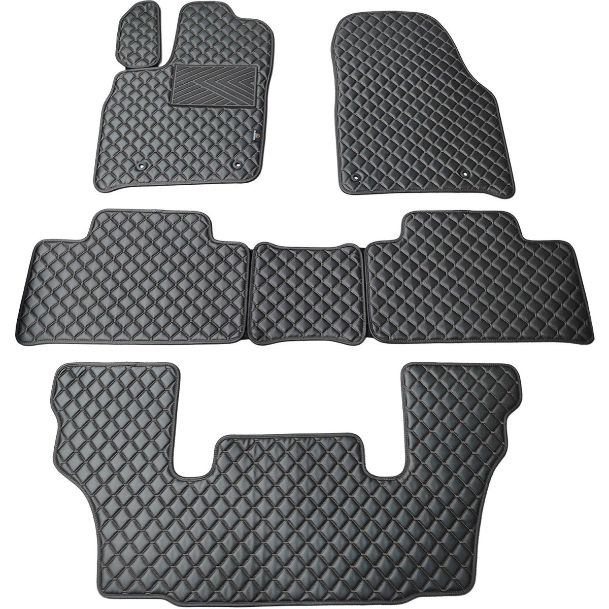 Ekonahast matid QuiltyMats DODGE DURANGO alates 2011a. (I, II ja III eilės 6v.) (Must / mustad õmblused)