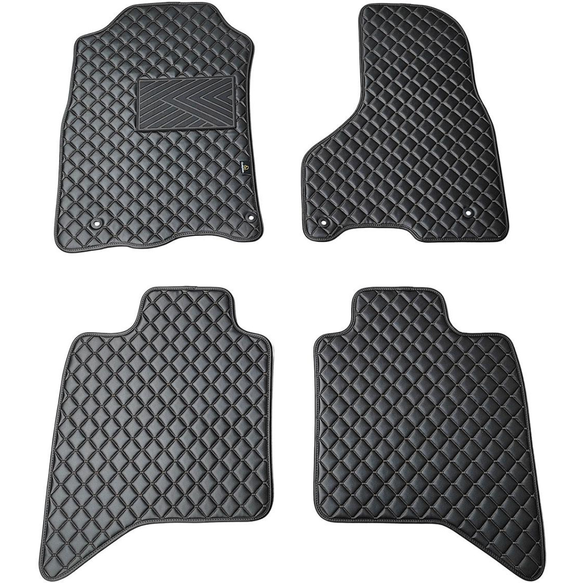 Ekonahast matid QuiltyMats DODGE RAM 2009-2019a. (Must / mustad õmblused)