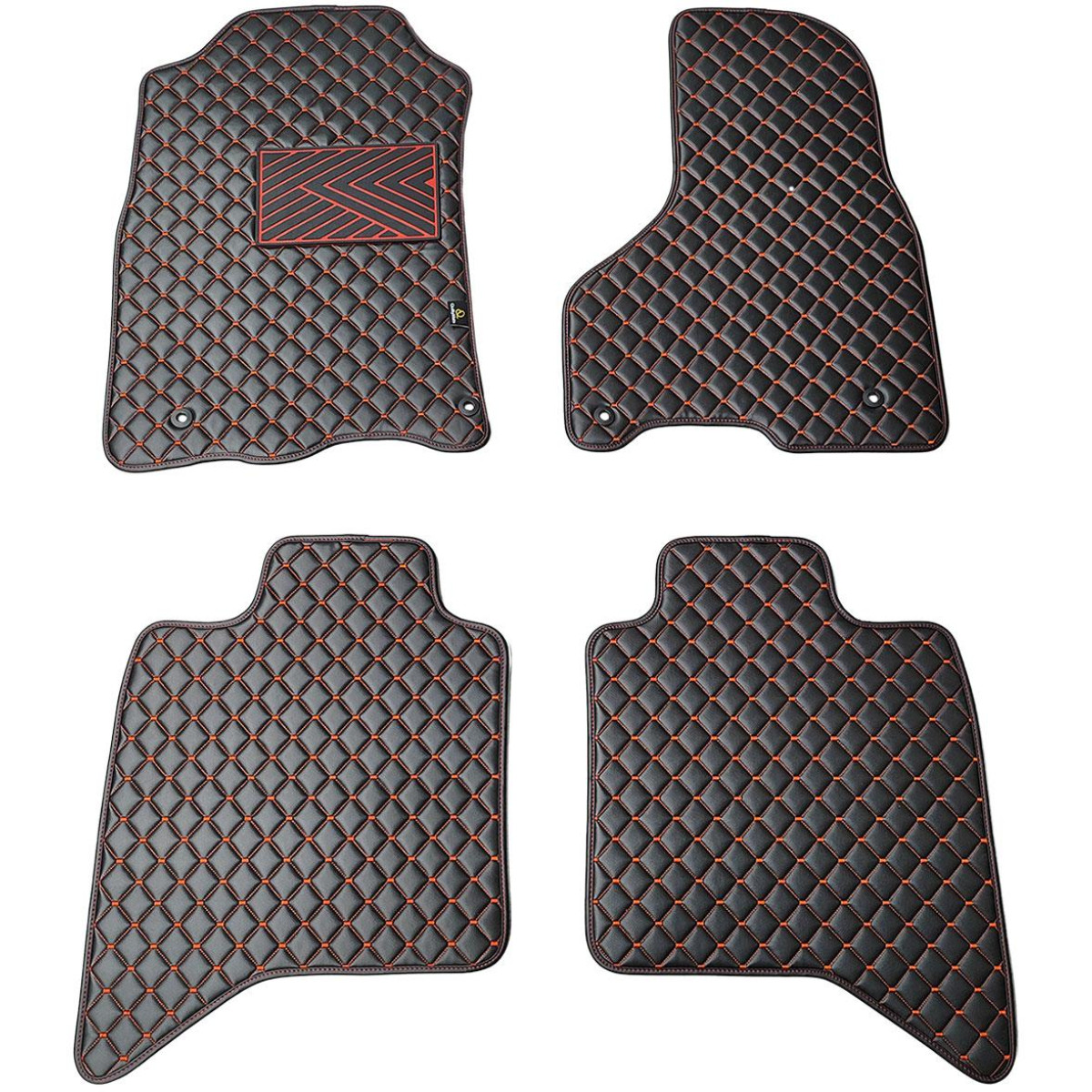 Ekonahast matid QuiltyMats DODGE RAM 2009-2019a. (Must / punased õmblused)