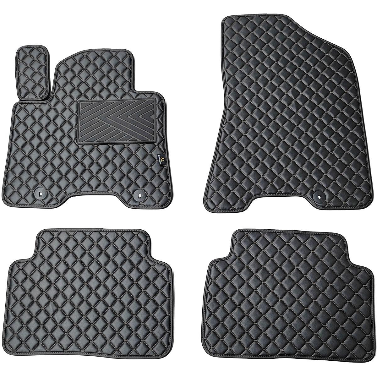 Ekonahast matid QuiltyMats HYUNDAI TUCSON 2015-2021a. (TL) (Must / mustad õmblused)