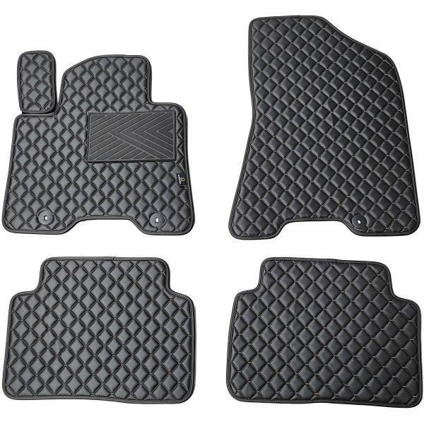 Ekonahast matid QuiltyMats HYUNDAI TUCSON 2015-2021a. (TL) (Must / mustad õmblused)