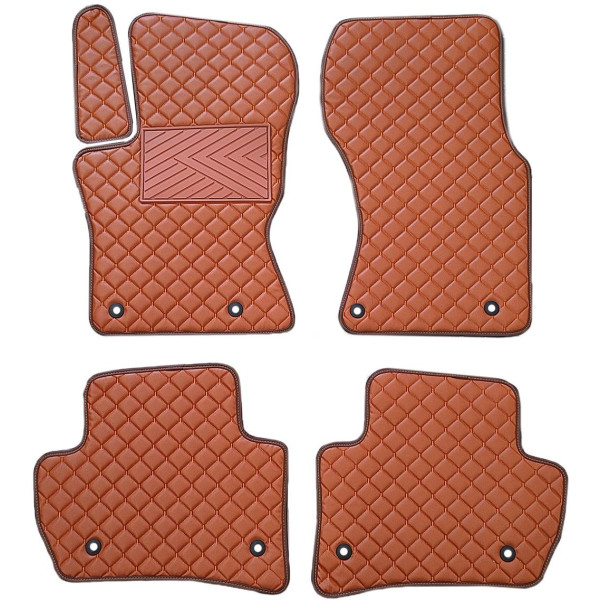 Ekonahast matid QuiltyMats JAGUAR F-PACE 2016-2025a. (Pruun / pruunid õmblused)