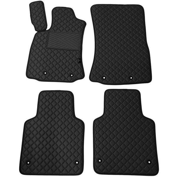 Ekonahast matid QuiltyMats JAGUAR XJ 2010-2019a. (LONG) (Must / mustad õmblused)