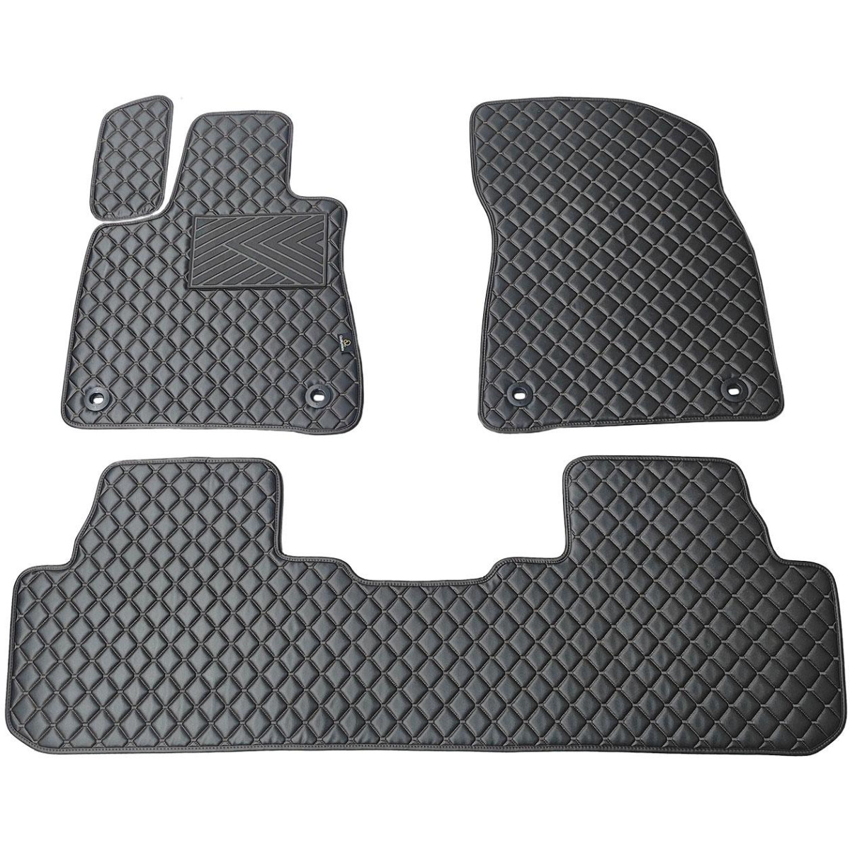 Ekonahast matid QuiltyMats LEXUS RX 2015-2022a. (Must / mustad õmblused)