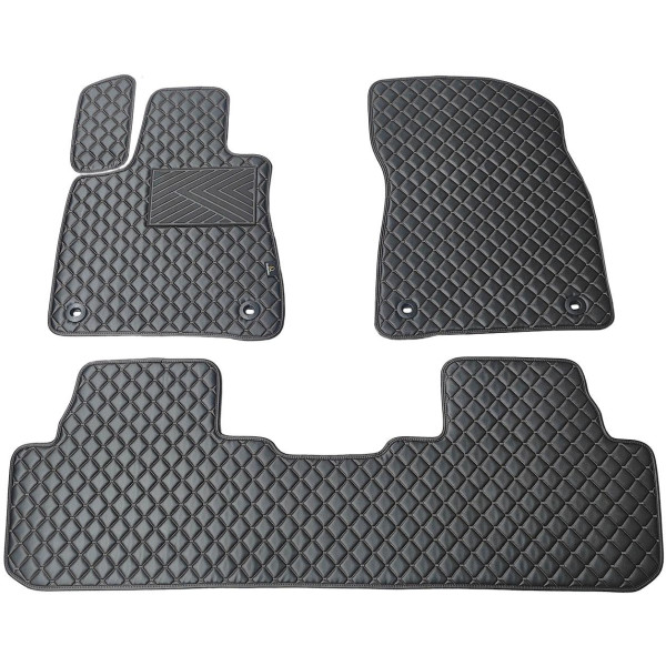 Ekonahast matid QuiltyMats LEXUS RX 2015-2022a. (Must / mustad õmblused)
