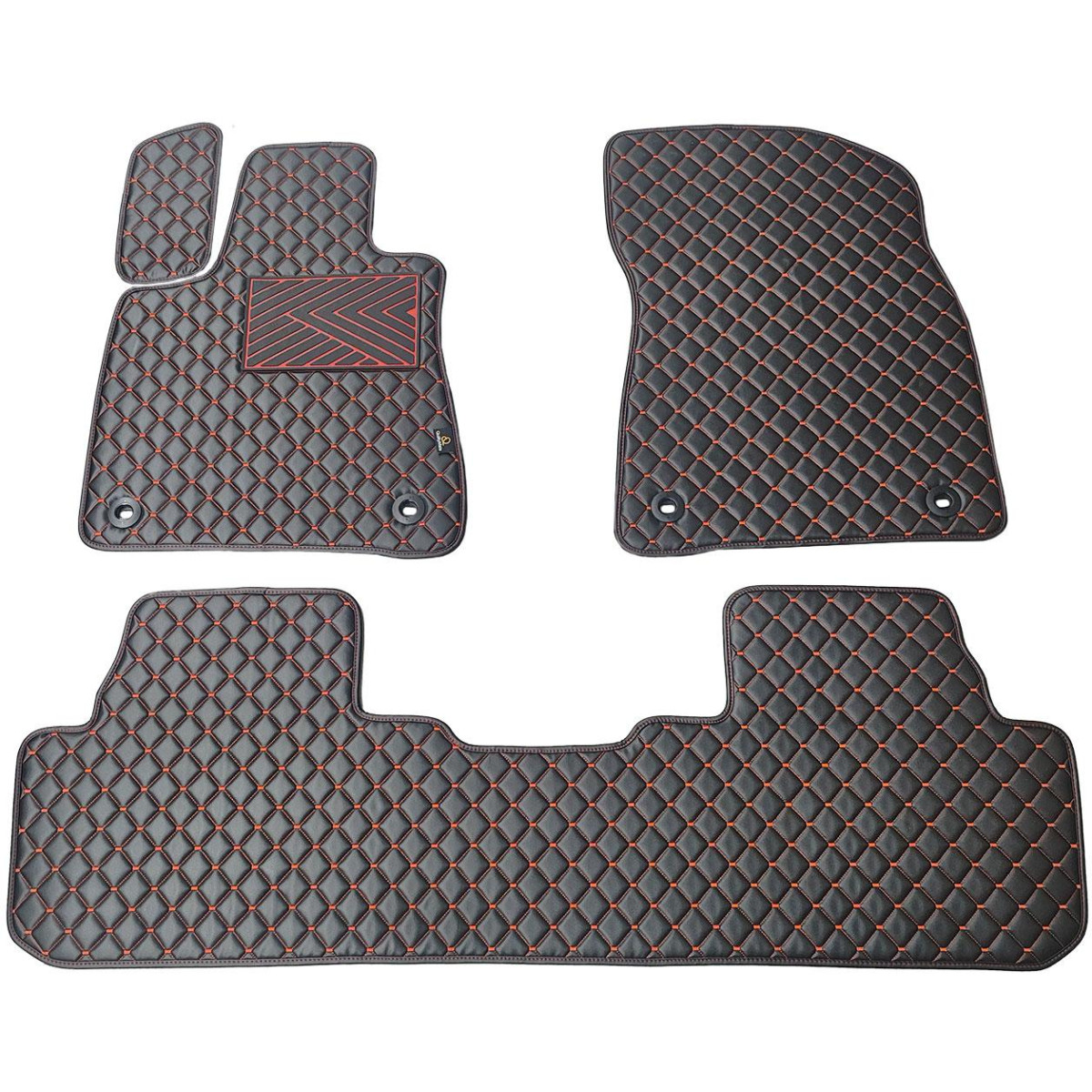 Ekonahast matid QuiltyMats LEXUS RX 2015-2022a. (Must / punased õmblused)