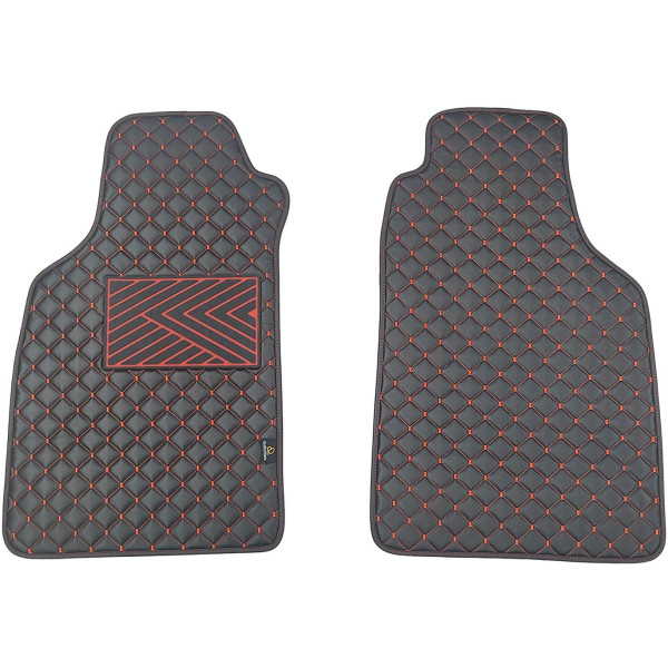 Ekonahast matid QuiltyMats LIGIER JS50 alates 2012a. (Must / punased õmblused)