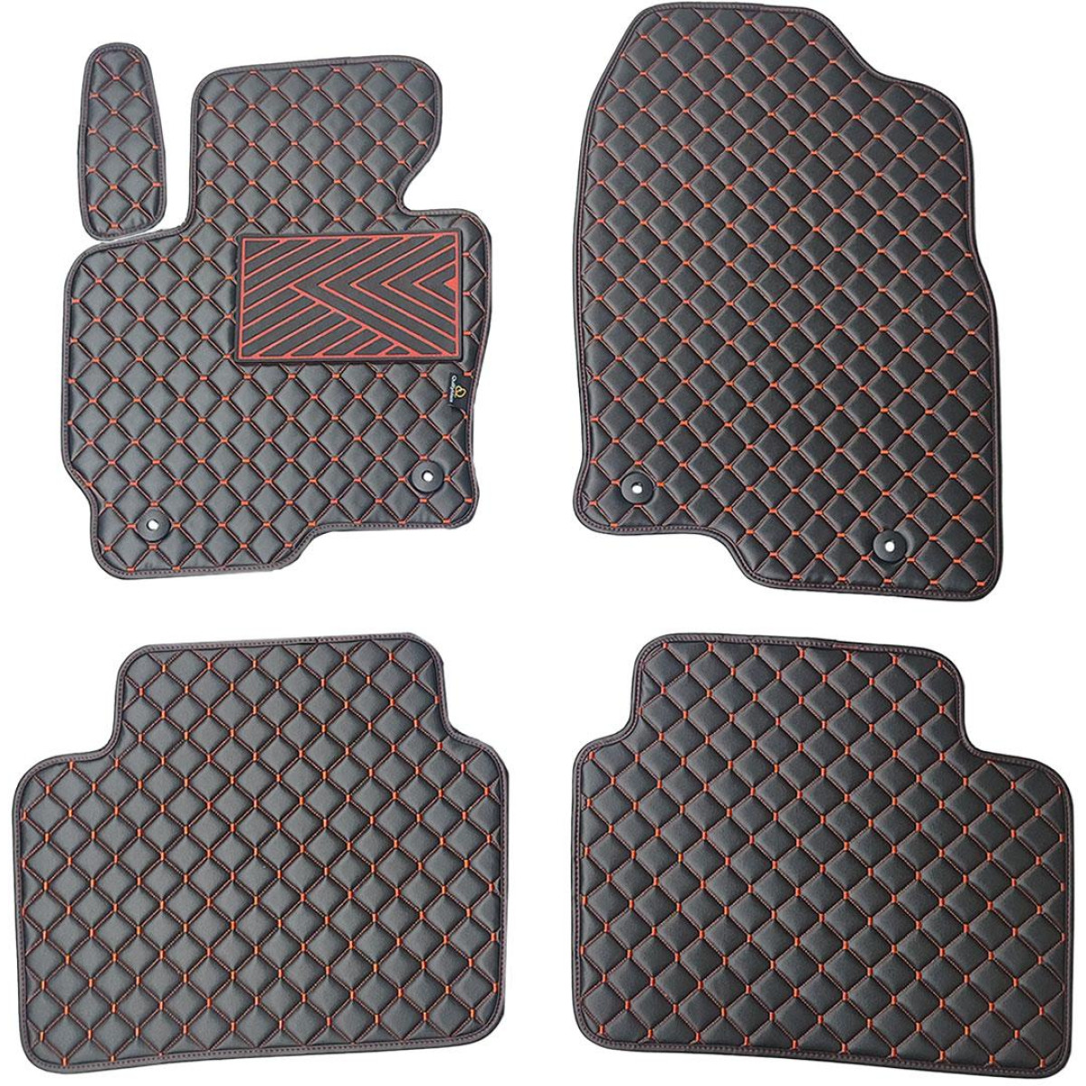 Ekonahast matid QuiltyMats MAZDA CX-5 2012-2016a. (Must / punased õmblused)