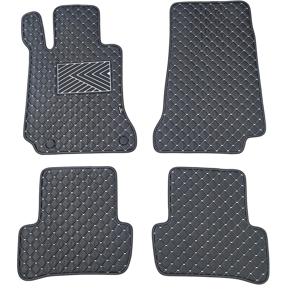 Ekonahast matid QuiltyMats MERCEDES-BENZ C-class W205 2014-2021a. (Must / hallid õmblused)