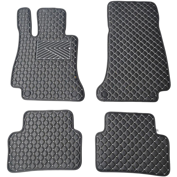 Ekonahast matid QuiltyMats MERCEDES-BENZ E-class W213 2016-2023a. (Must / hallid õmblused)