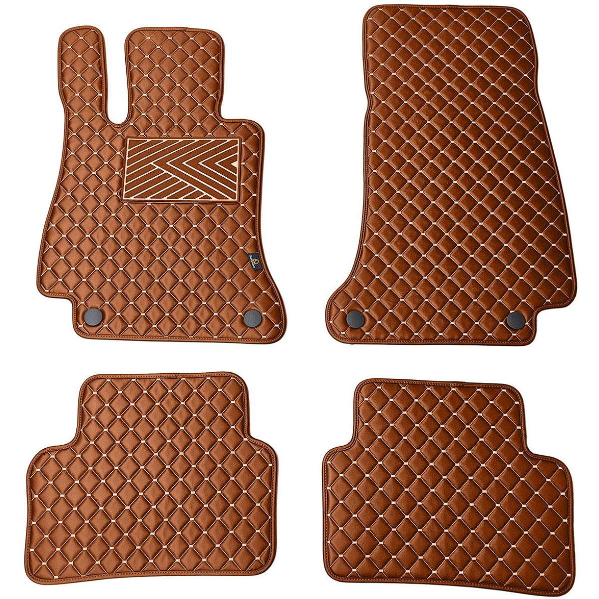 Ekonahast matid QuiltyMats MERCEDES-BENZ E-class W213 2016-2023a. (Pruun / pruunid õmblused)