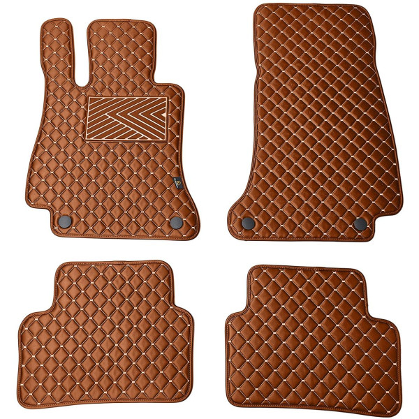 Ekonahast matid QuiltyMats MERCEDES-BENZ E-class W213 2016-2023a. (Pruun / pruunid õmblused)