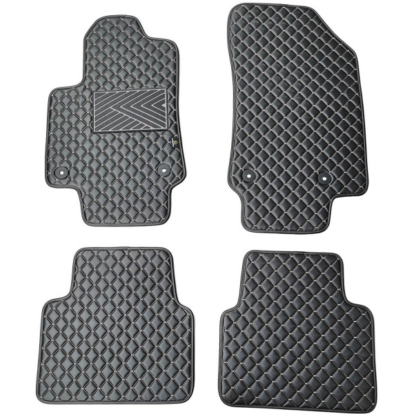 Ekonahast matid QuiltyMats OPEL CROSSLAND X 2017-2024a. (Must / hallid õmblused)