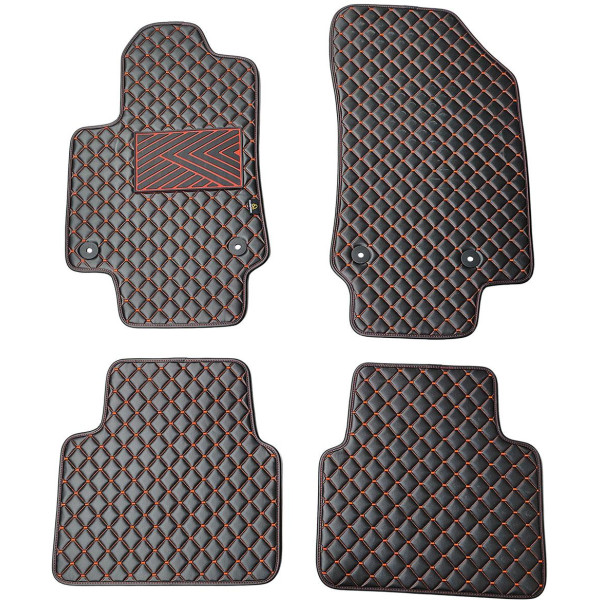 Ekonahast matid QuiltyMats OPEL CROSSLAND X 2017-2024a. (Must / punased õmblused)