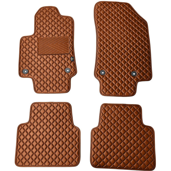 Ekonahast matid QuiltyMats OPEL CROSSLAND X 2017-2024a. (Pruun / pruunid õmblused)