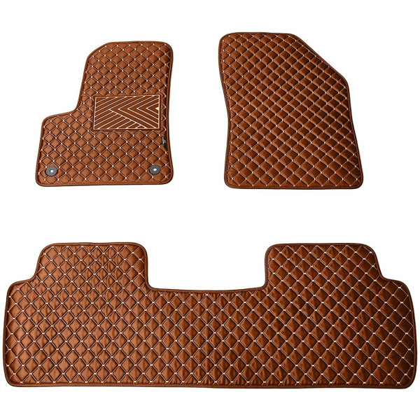 Ekonahast matid QuiltyMats PEUGEOT 5008 2017-2024a. (Pruun / pruunid õmblused)