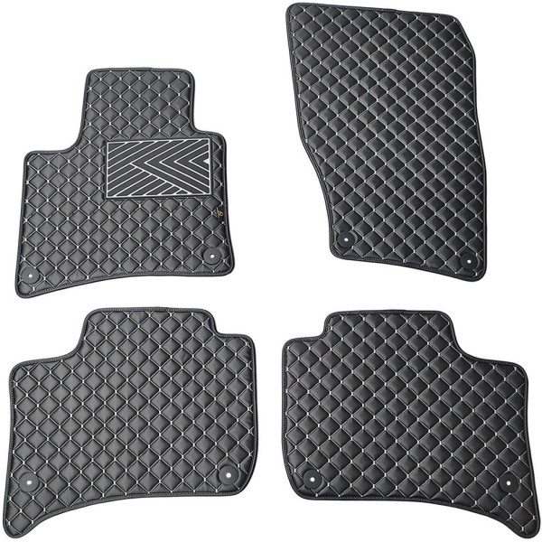 Ekonahast matid QuiltyMats PORSCHE CAYENNE 2010-2017a. (Must / hallid õmblused)