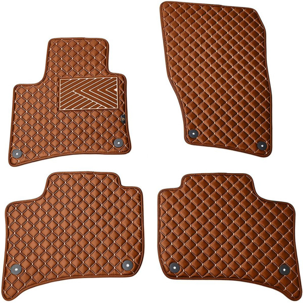 Ekonahast matid QuiltyMats PORSCHE CAYENNE 2010-2017a. (Pruun / pruunid õmblused)