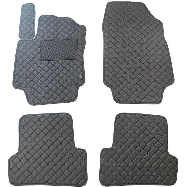 Ekonahast matid QuiltyMats RENAULT CAPTUR 2013-2018a. (Must / mustad õmblused)