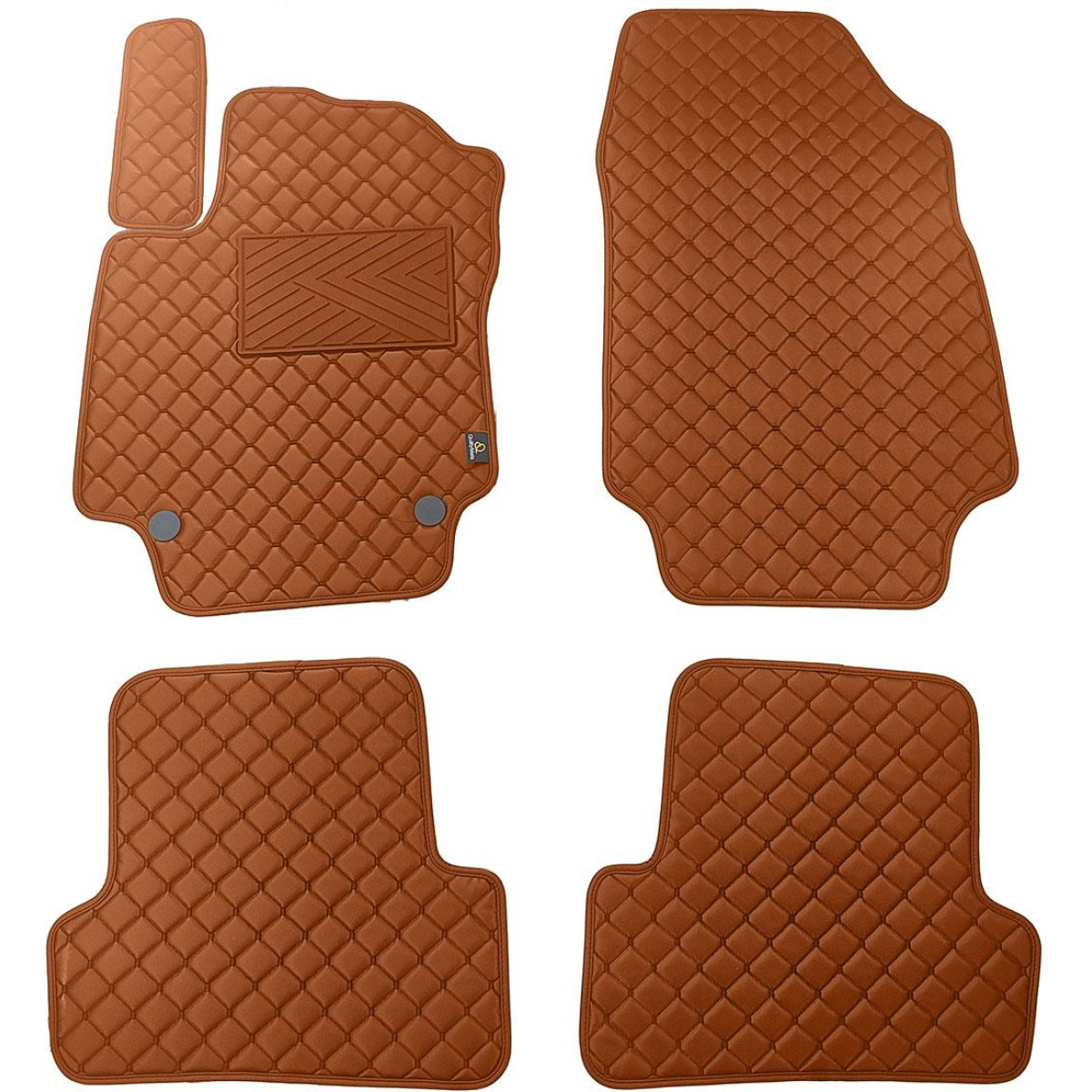 Ekonahast matid QuiltyMats RENAULT CAPTUR 2013-2018a. (Pruun / pruunid õmblused)